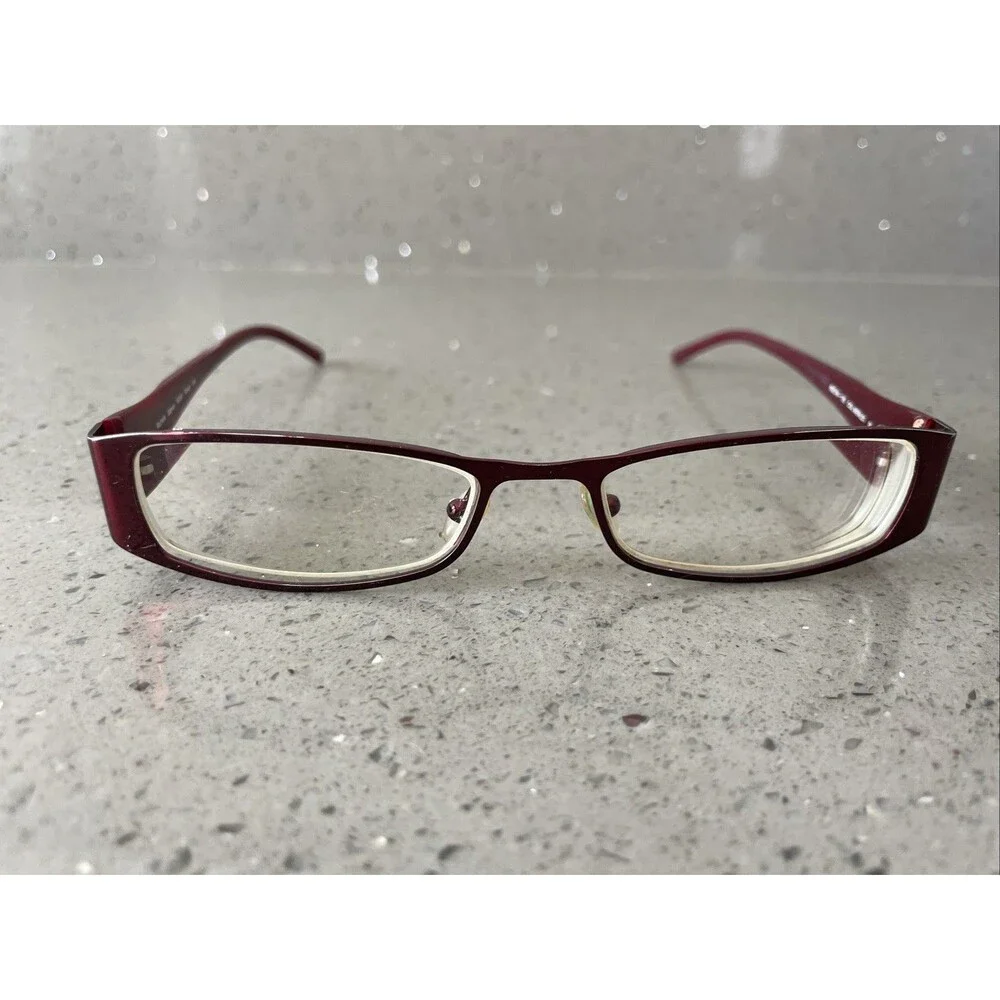 Rochelle Gagnon RG361 Italy Eyeglasses Frames ONLY 50-18-135 Col. Merlot red